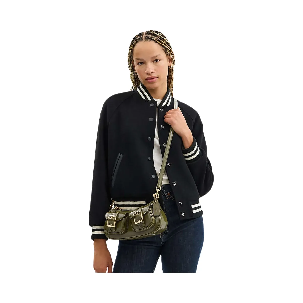 Coach Ashton Bag Glazed Leather-Gold-Olive