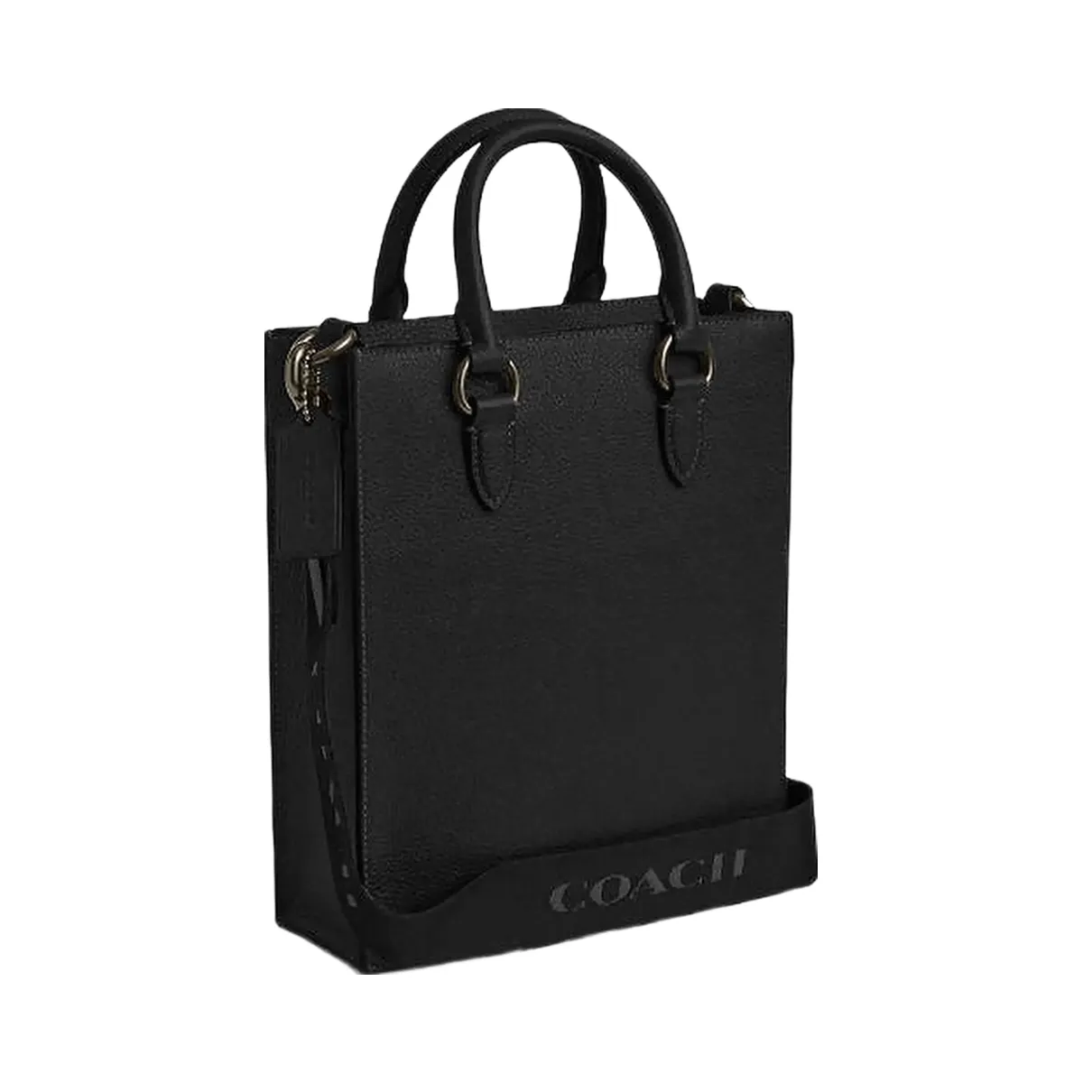 Coach Dylan Tote Bag Pebbled Leather-Gunmetal-Black