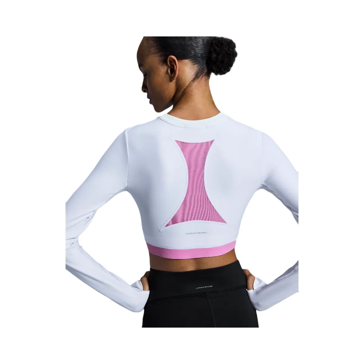 On Train Long Sleeve Crop White