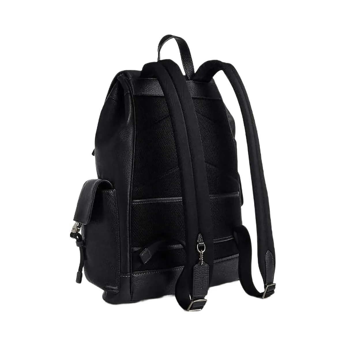 Coach Clark Backpack Pebbled Leather-Gunmetal-Black