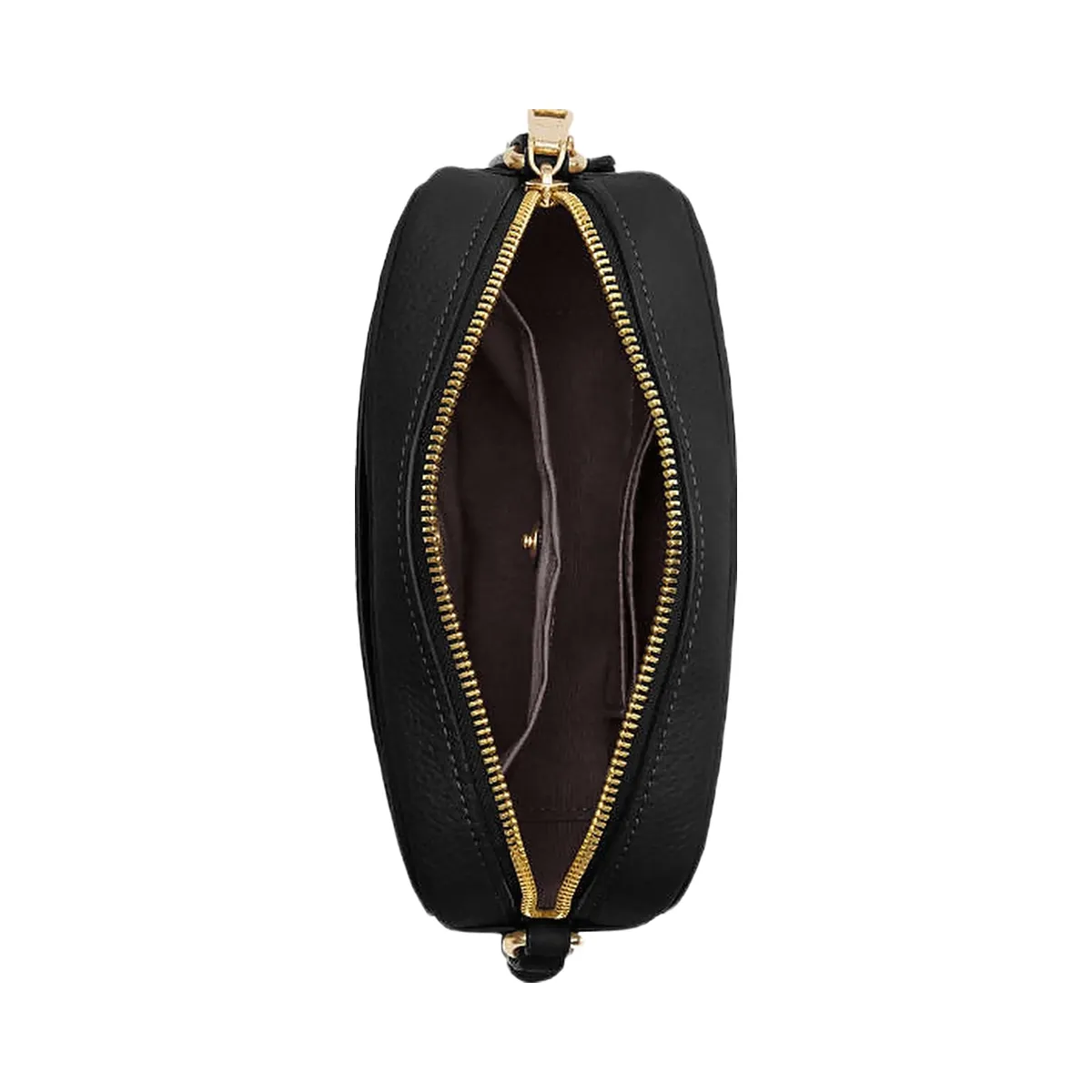 Coach Mini Jamie Camera Bag Pebbled Leather-Gold-Black