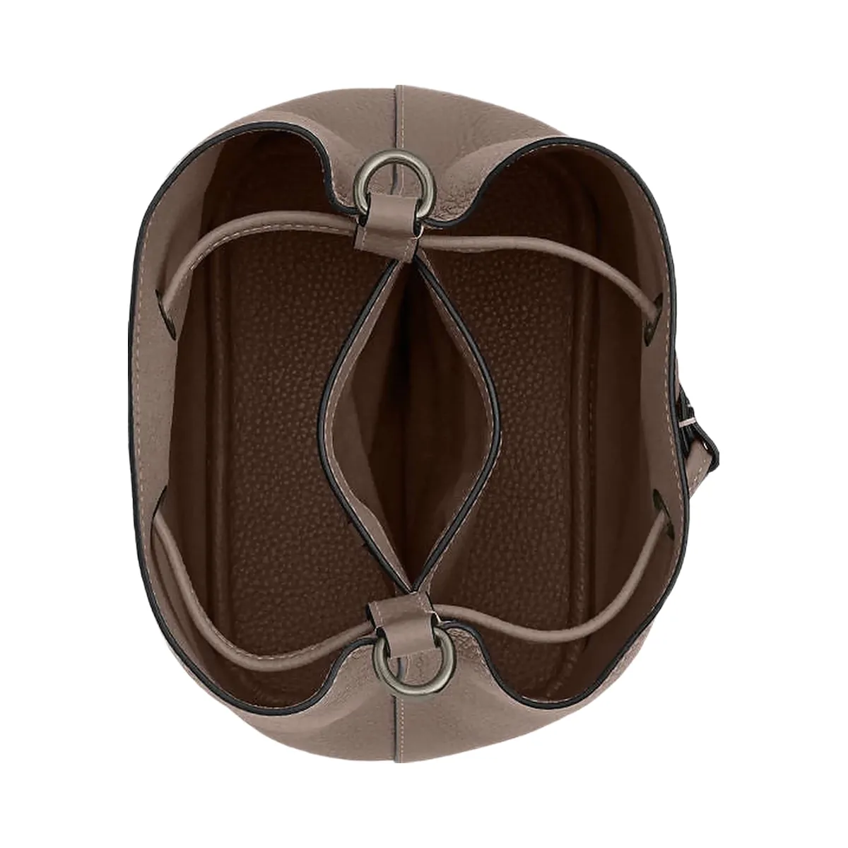 Coach Rowan Bucket Bag Pebbled Leather-Qb-Dark Stone