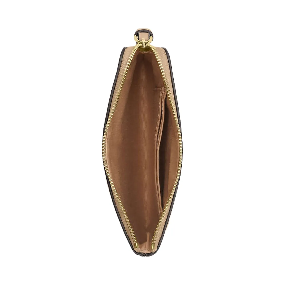 Coach Corner Zip Wristlet In Signature Leather Pebbled Leather-Im-Oat