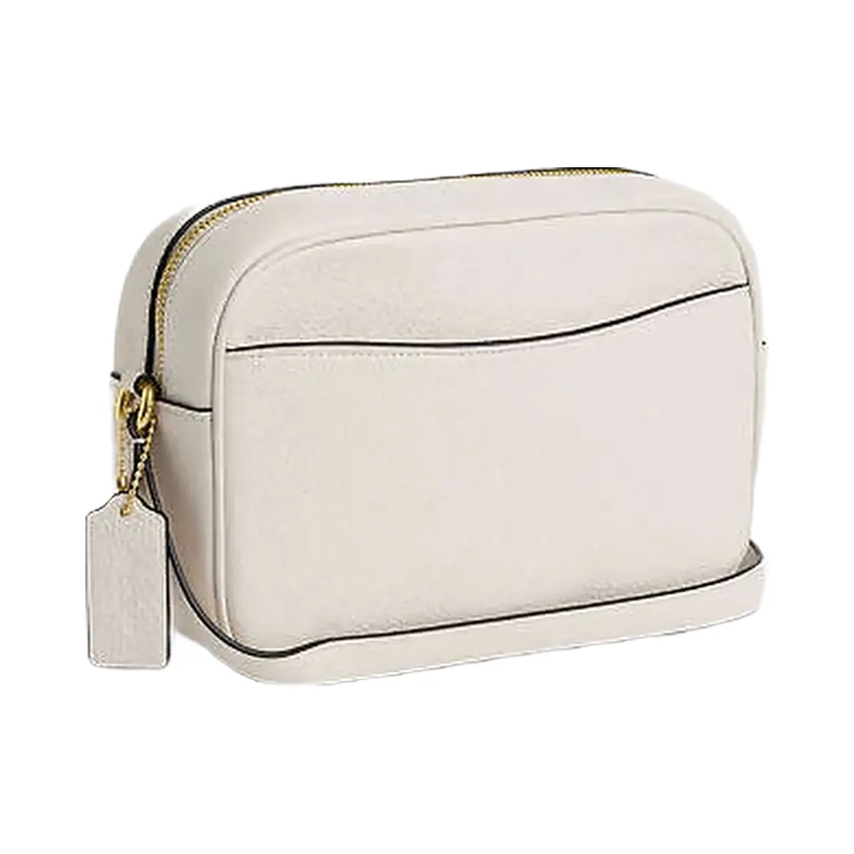 Coach Jamie Camera Bag Pebbled Leather-Gold-Chalk
