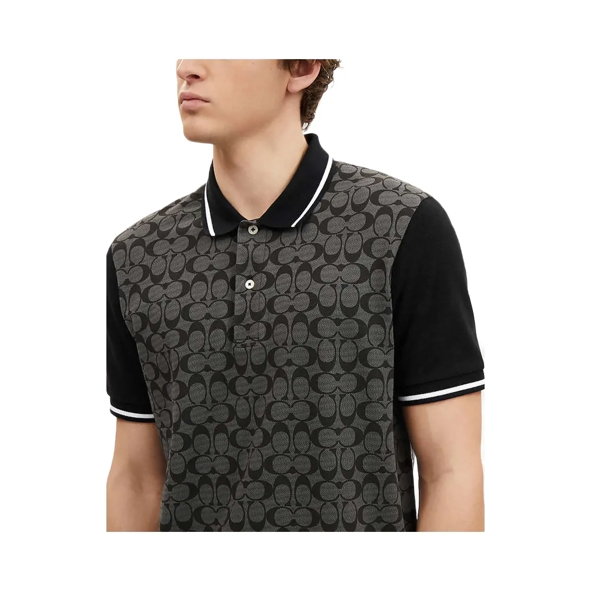 Coach Signature Polo Charcoal Signature