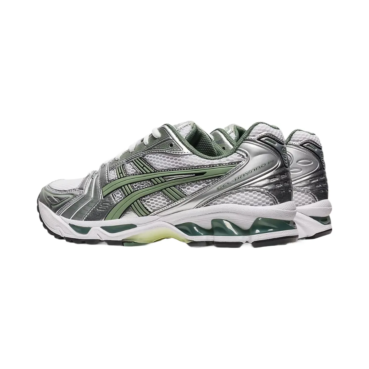 Asics Gel-Kayano 14 White Pure Silver Slate Grey Sage