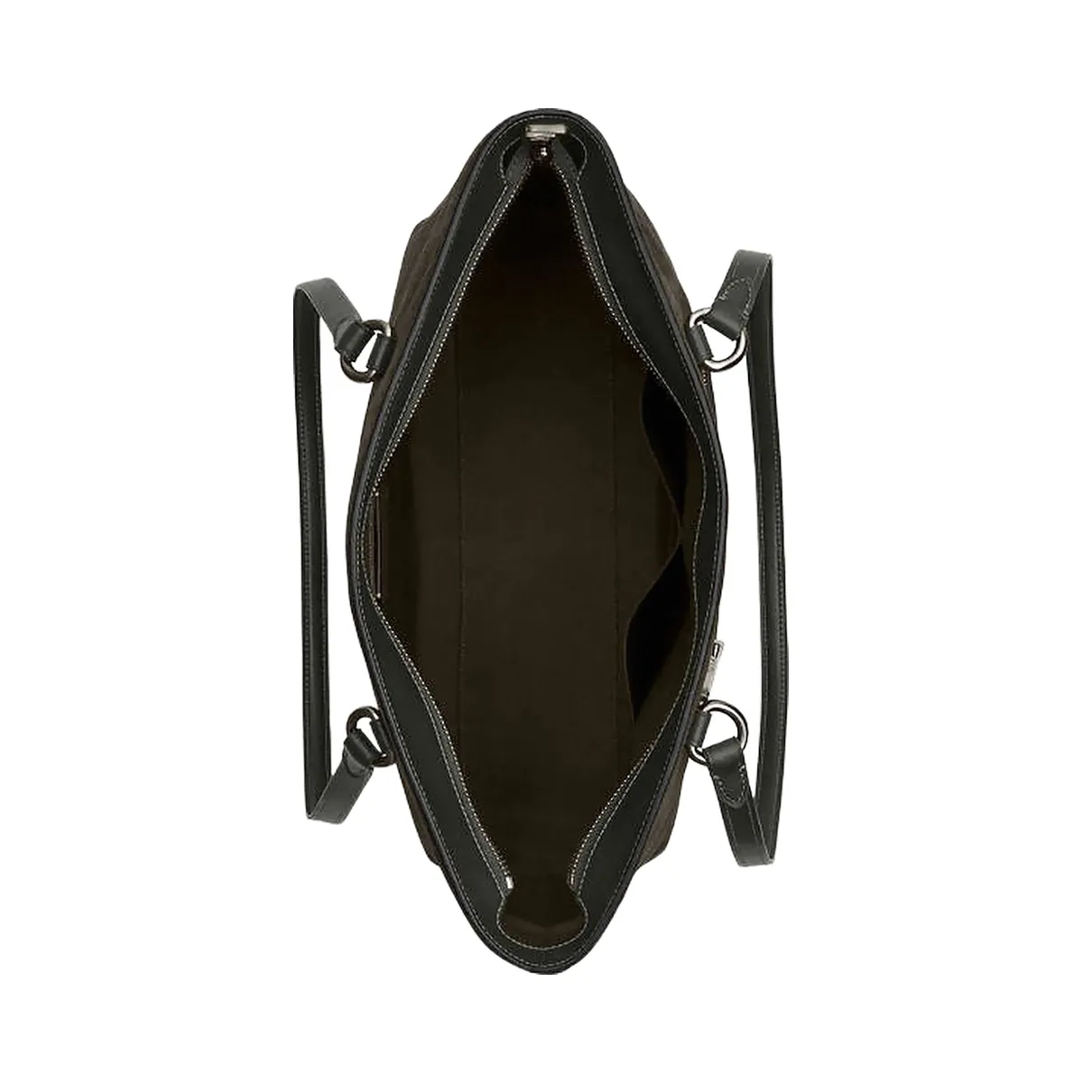 Coach Station Tote Bag Suede-Qb-Army Green