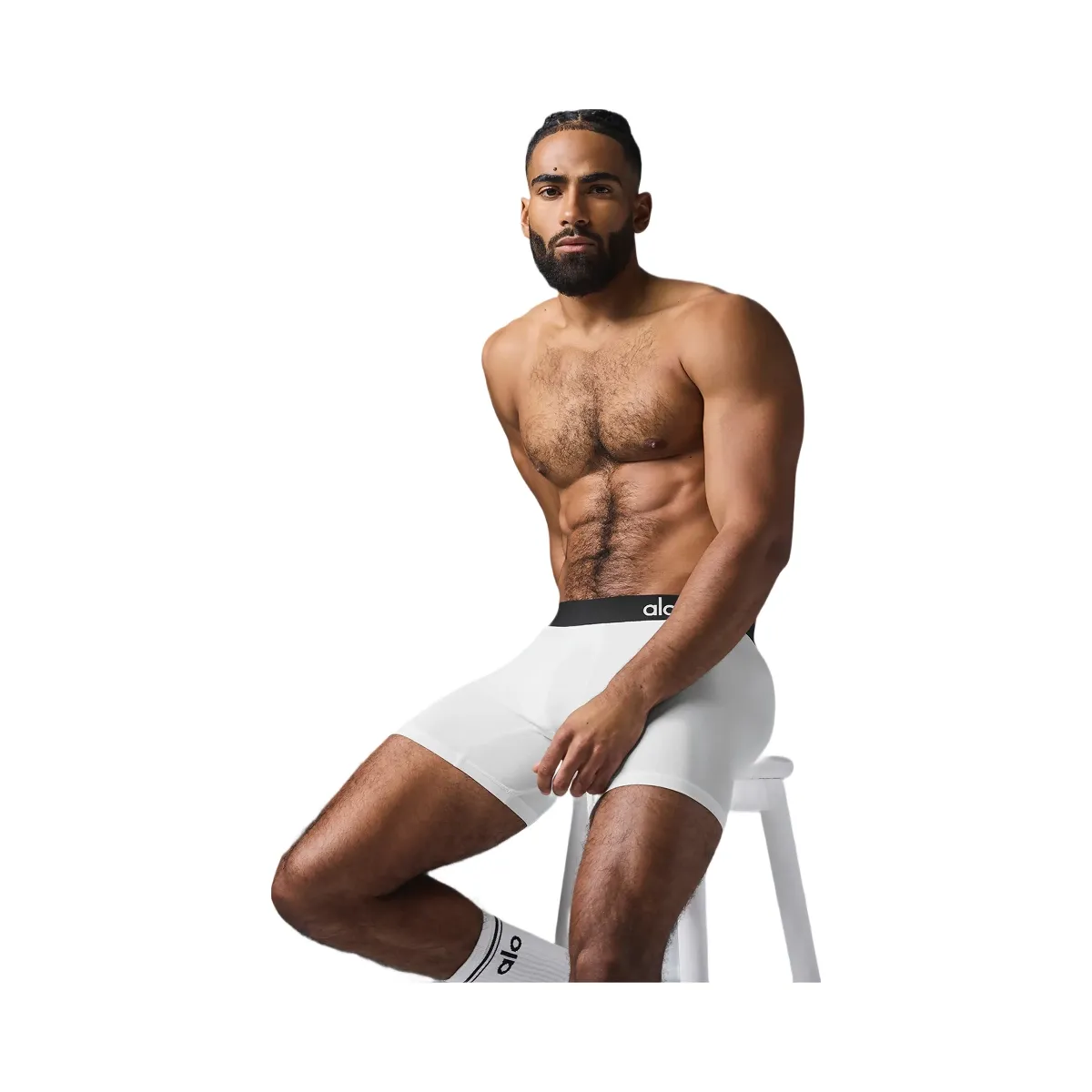 alo boxers Alo Yoga Men's Warrior Compression Yoga Shorts at YogaOutlet.com main image 1