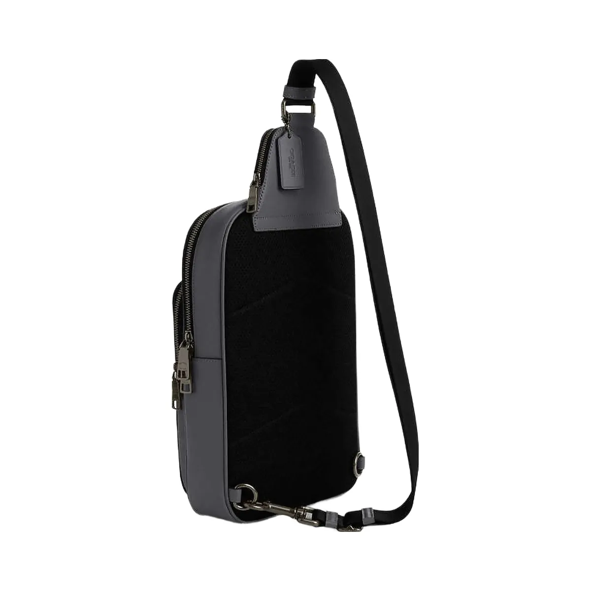 Coach Ethan Pack In Signature Canvas Signature Canvas-Qb-Grey-Charcoal