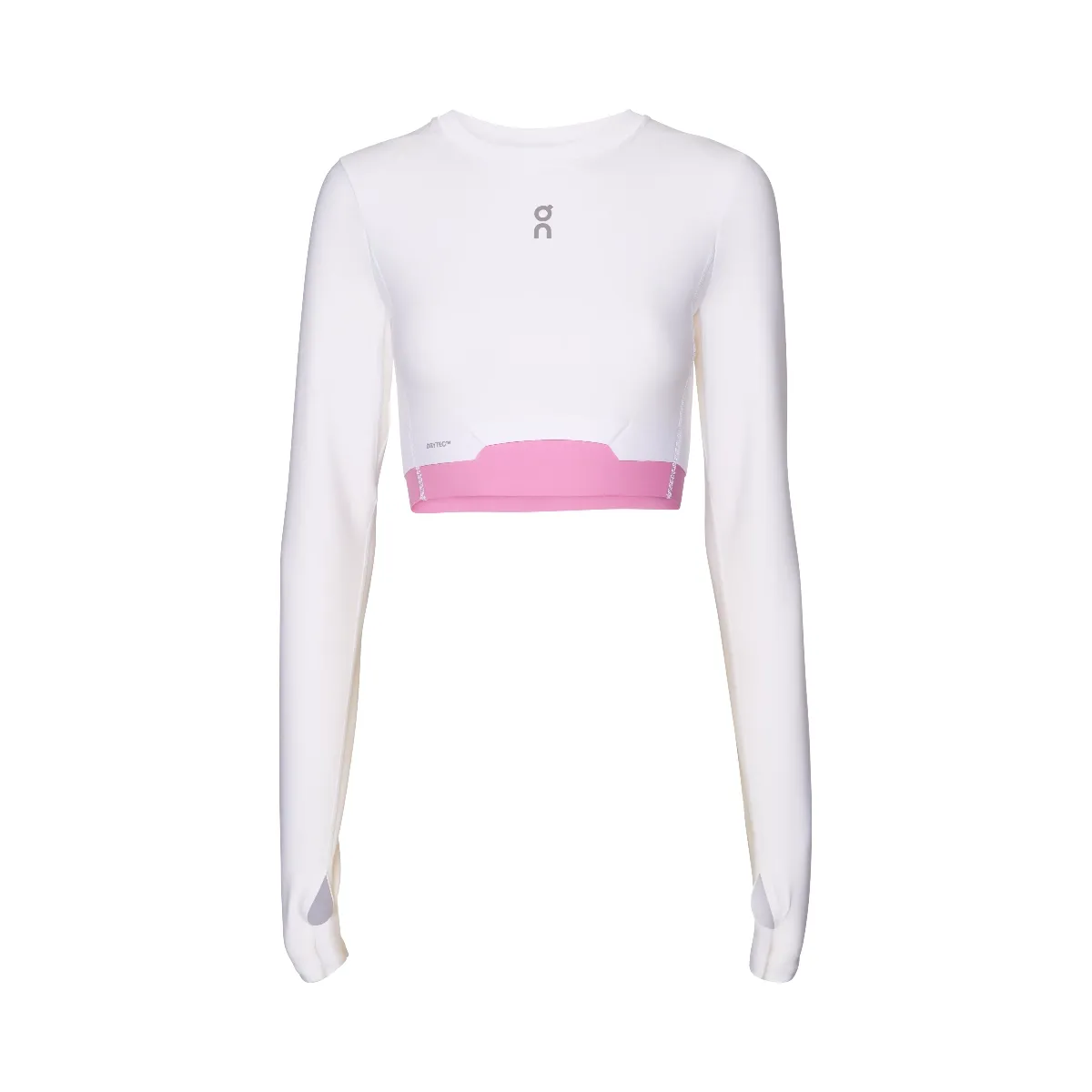 On Train Long Sleeve Crop White