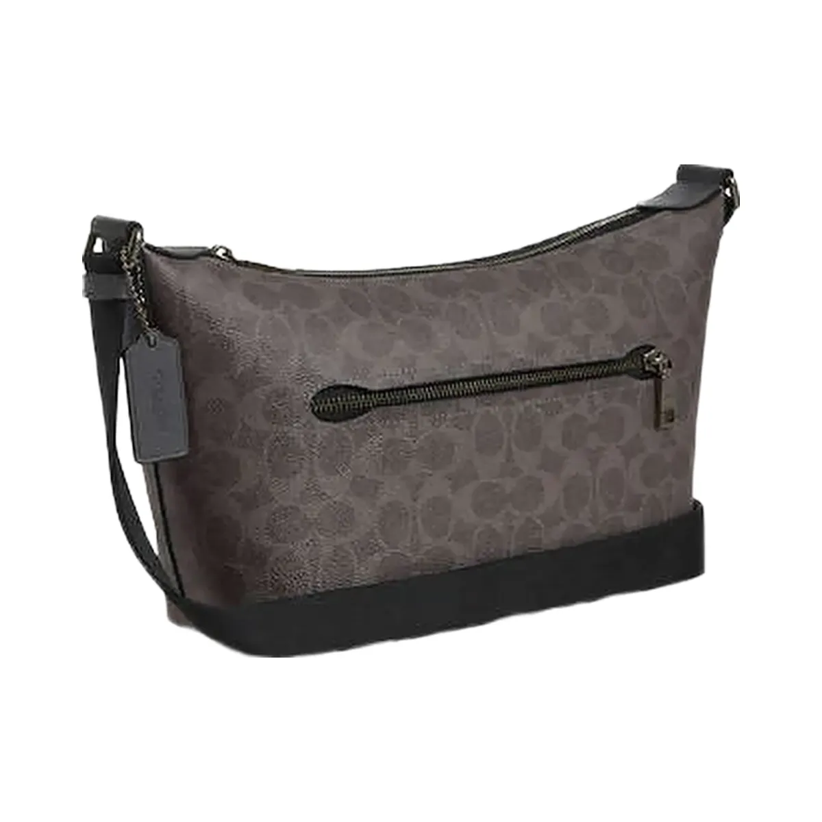 Coach Small Finn Crossbody Bag With Pouch In Signature Canvas Signature Canvas-Qb-Grey-Charcoal
