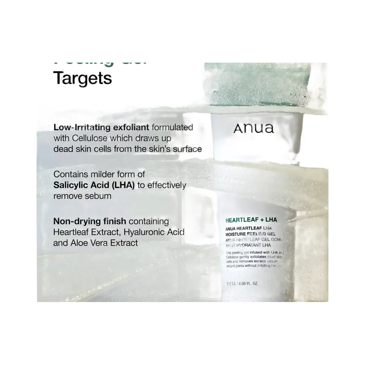ANUA Heartleaf LHA Moisture Peeling Gel