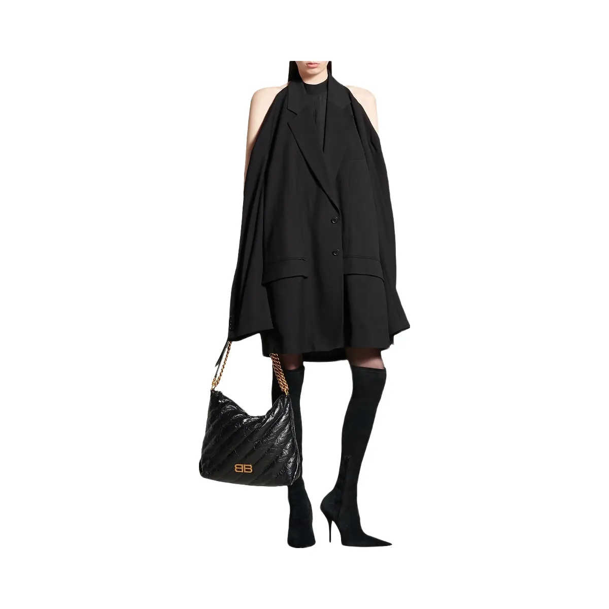 Balenciaga Crush Medium Quilted Hobo