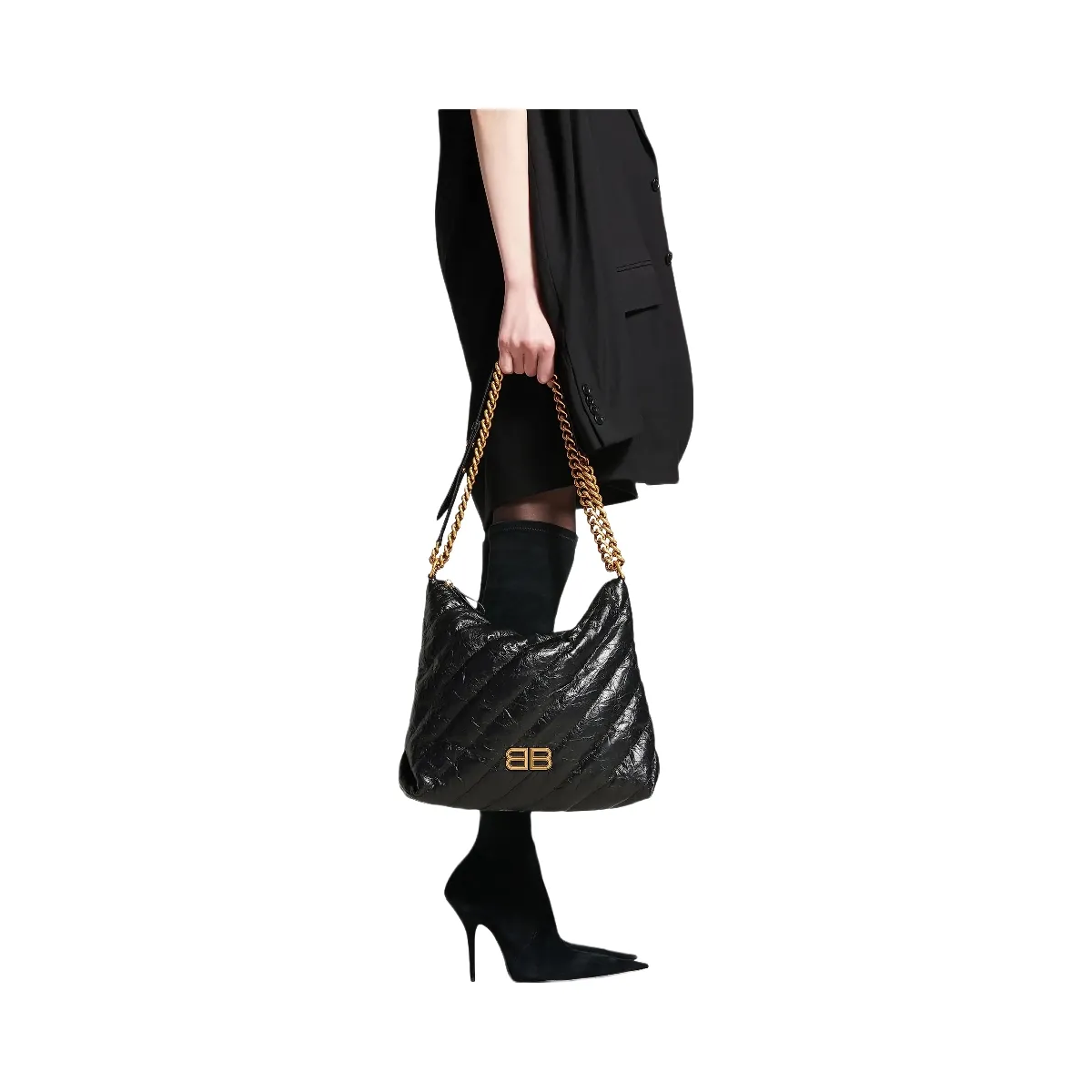Balenciaga Crush Medium Quilted Hobo