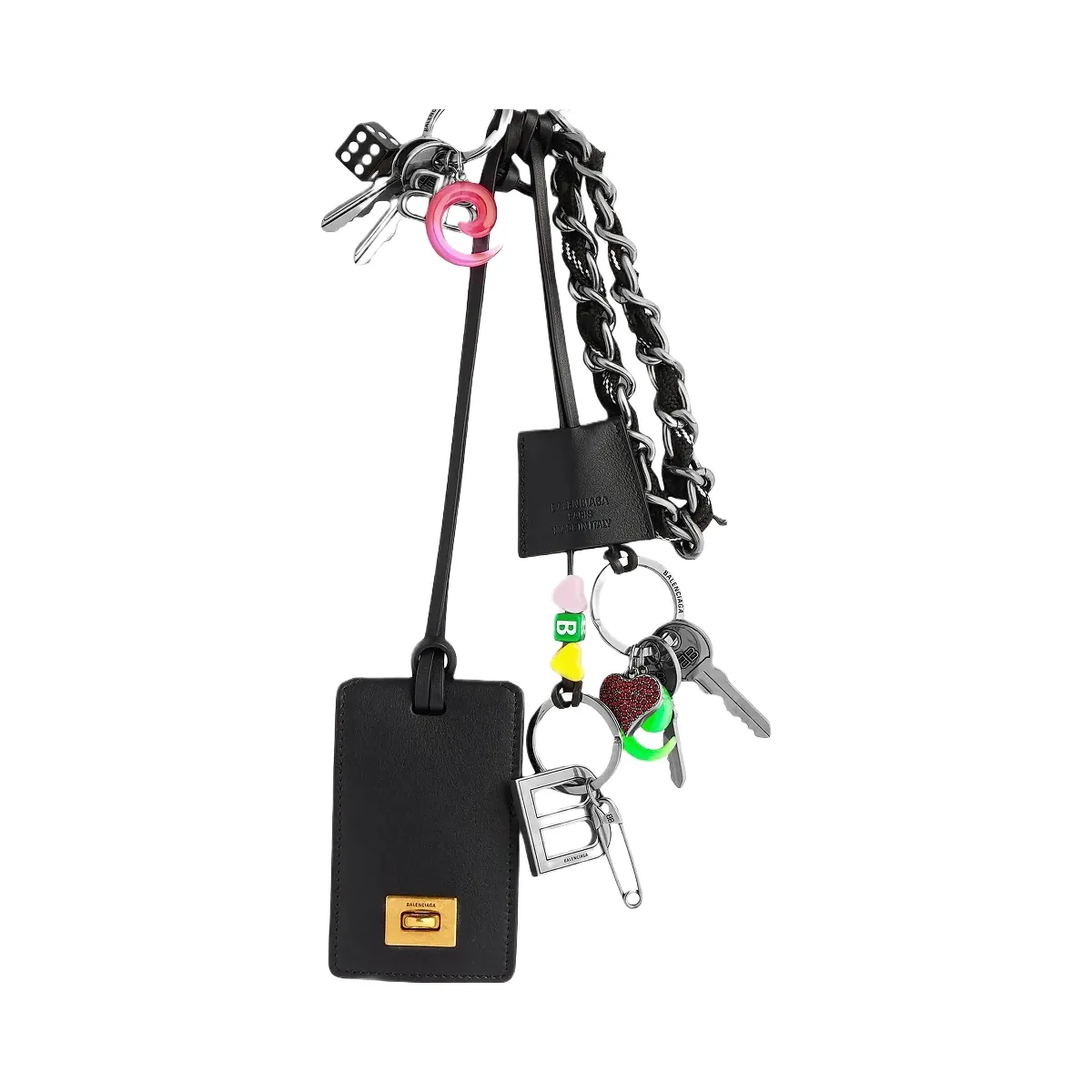 Balenciaga Keychain Rodeo Tag Full Charm