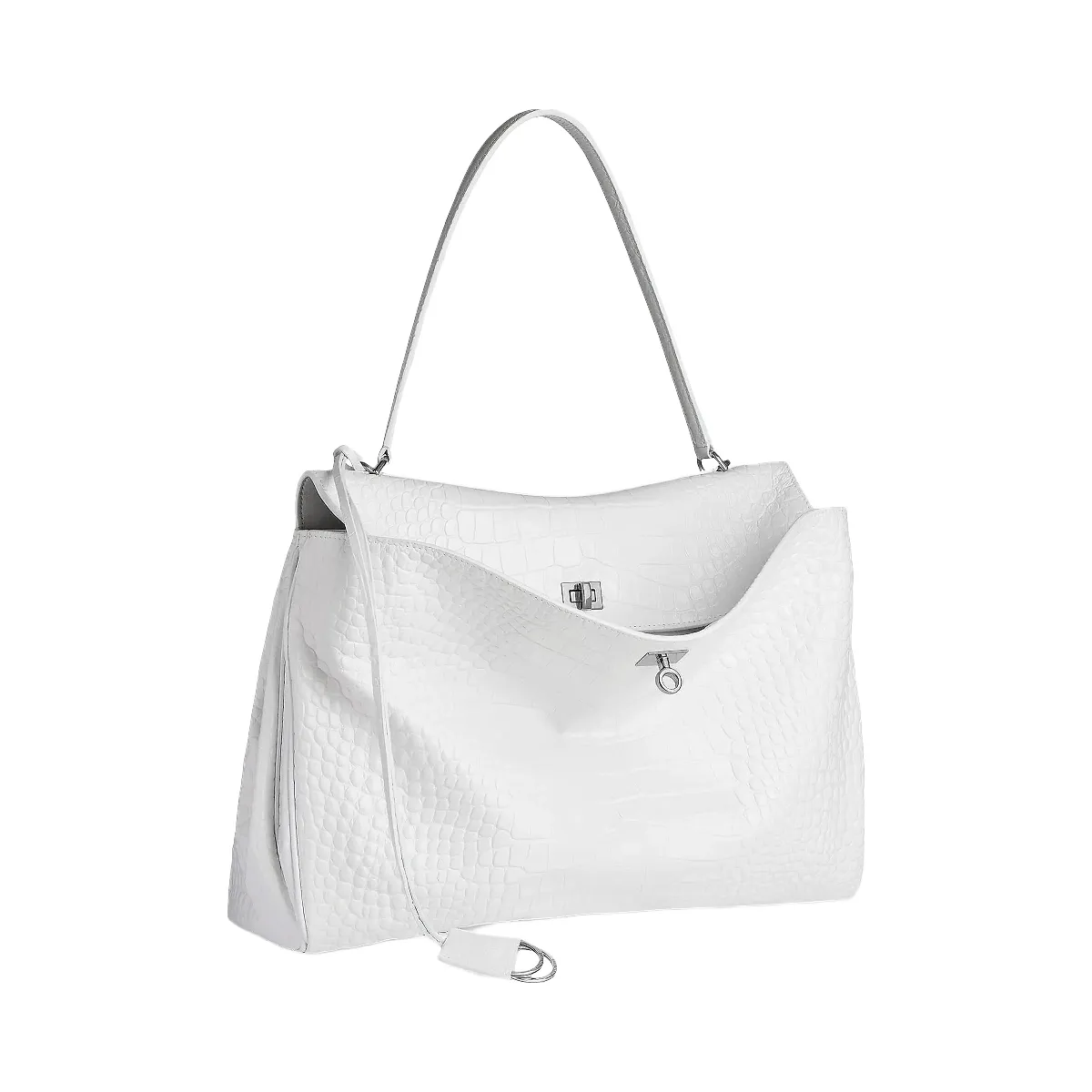 Balenciaga Rodeo Large Croc Embossed