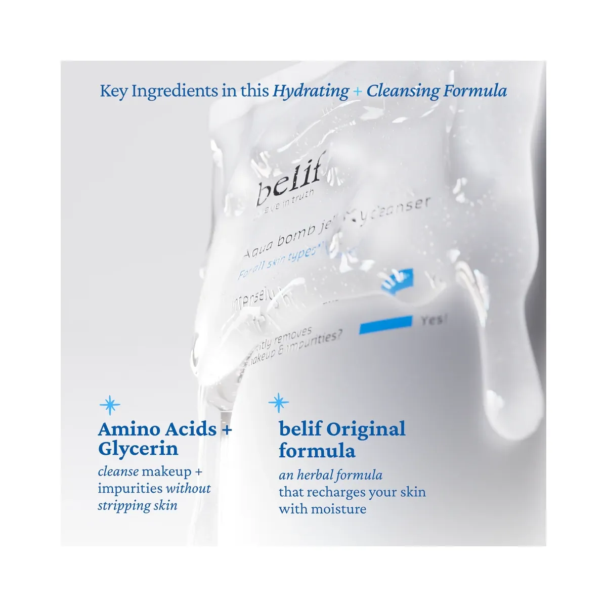 belif Aqua Bomb Hydrating Jelly Cleanser