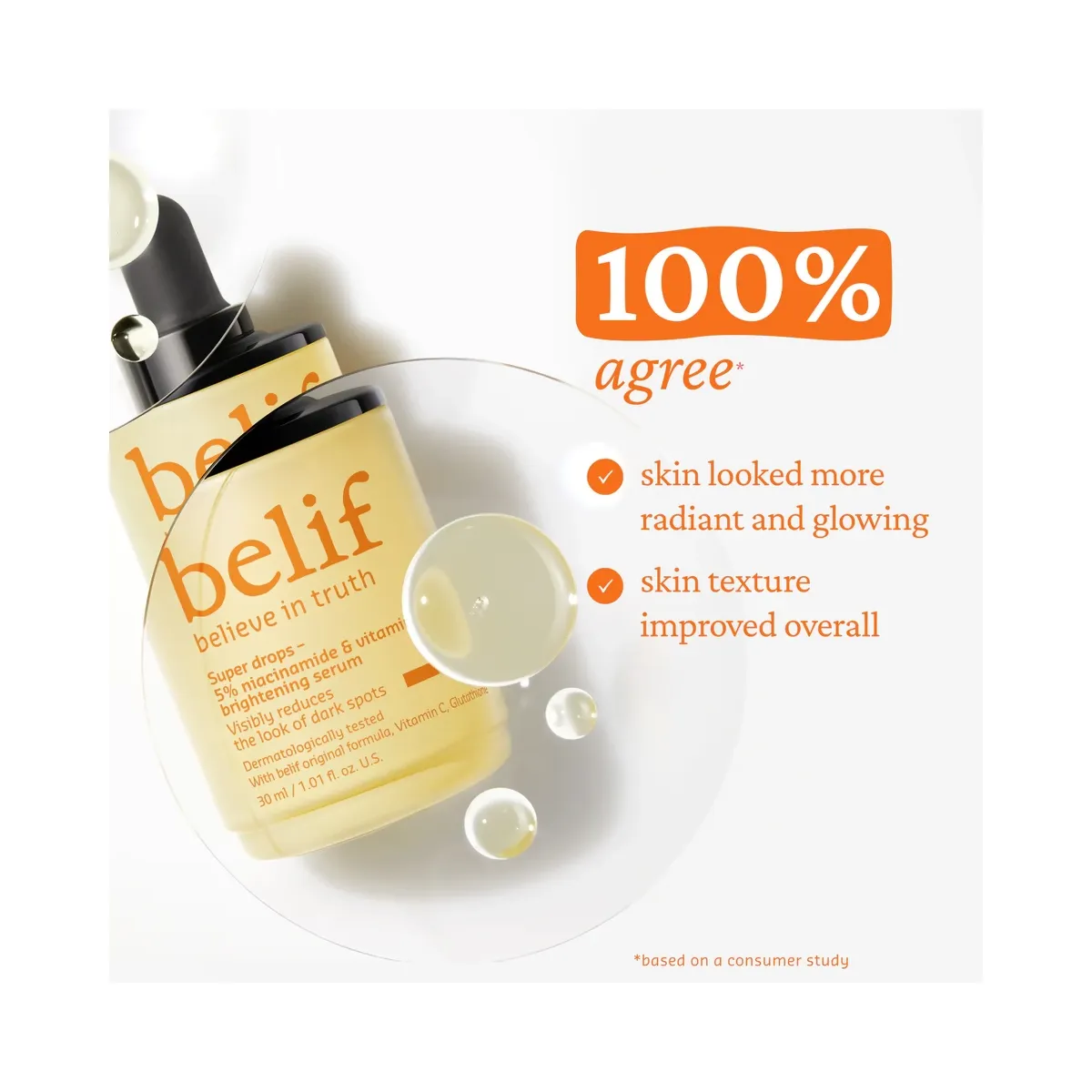 belif Super Drops 5% Niacinamide and Vitamin C Brightening Serum
