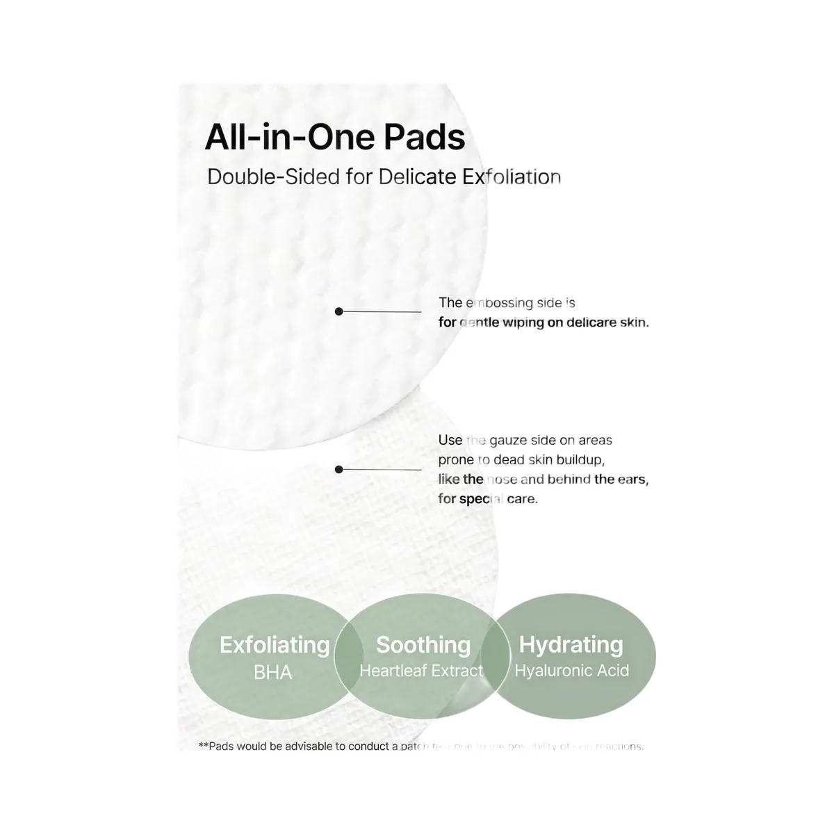 celimax Jiwoogae Heartleaf BHA Peeling & Exfoliating Pads