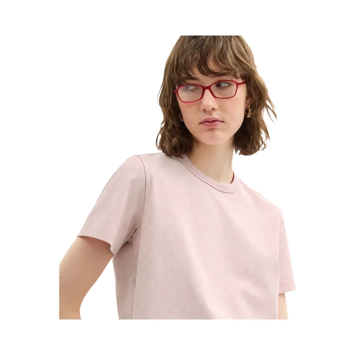 Coach All Over Signature T-Shirt In Organic Cotton Pink Multi