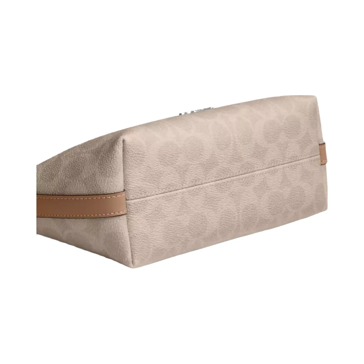 Coach Caitlin Shoulder Bag In Signature Canvas in Silver Sand Taupe
