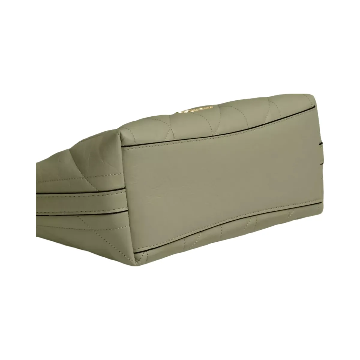 Coach Caitlin Shoulder Bag With Quilting in Gold Pistachio