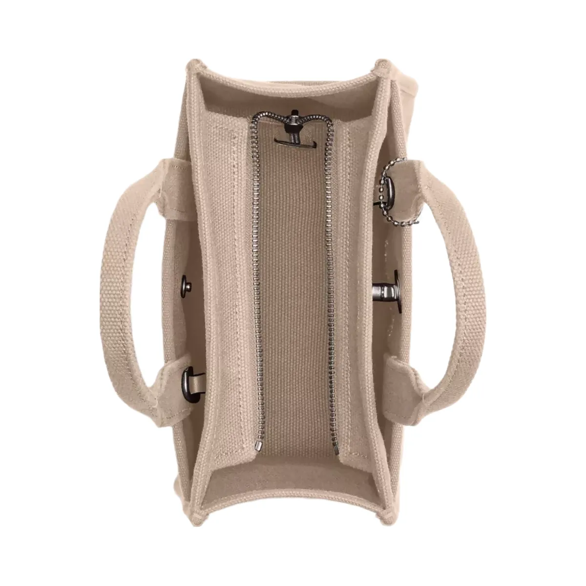 Coach Cargo Tote Bag 20 in Silver Dark Natural
