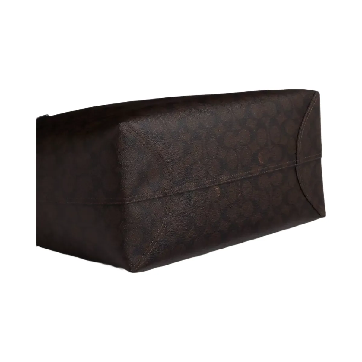 Coach City Tote Bag In Signature Canvas in Gold Walnut Black