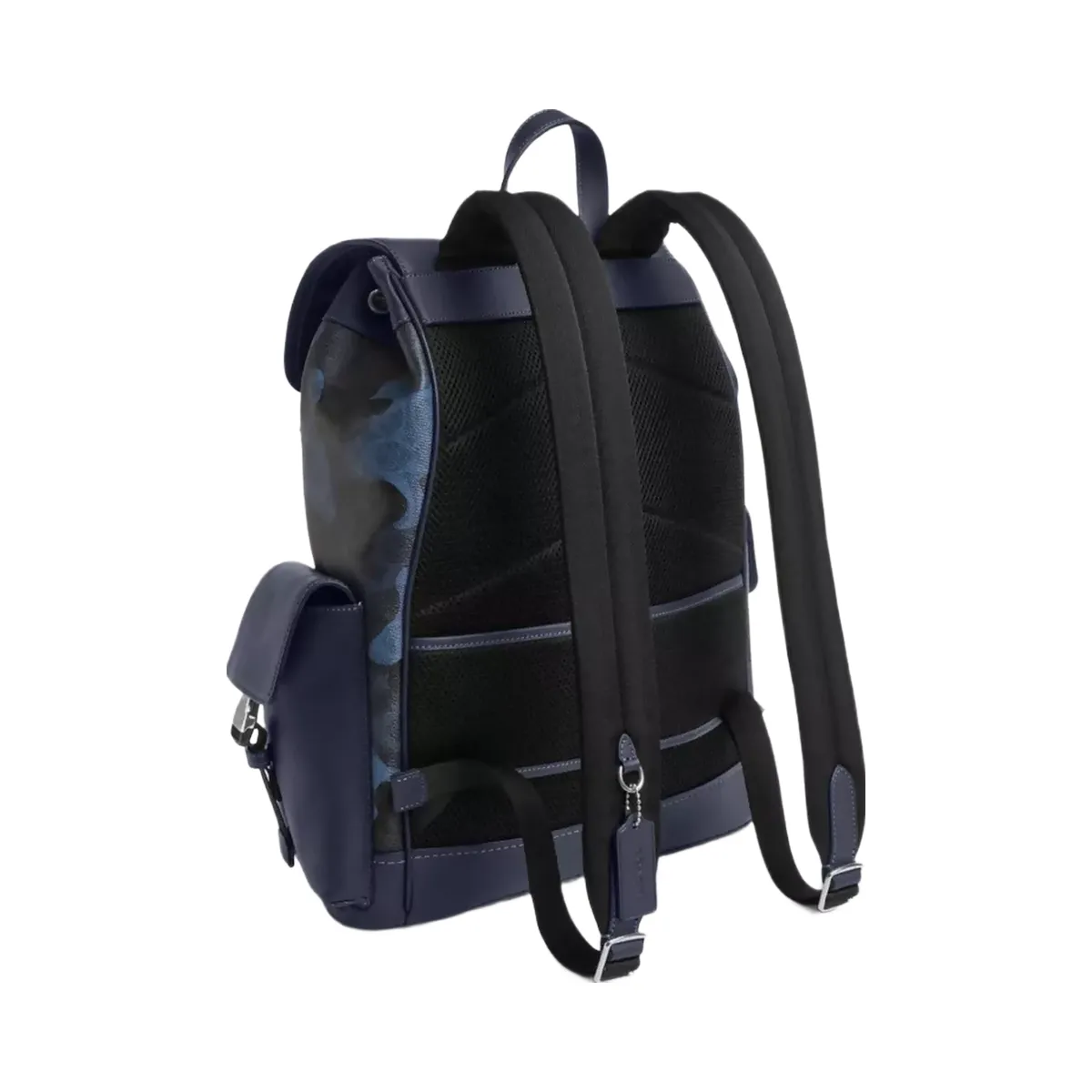 Coach Clark Backpack In Signature Camo Print in Silver Blue Multi