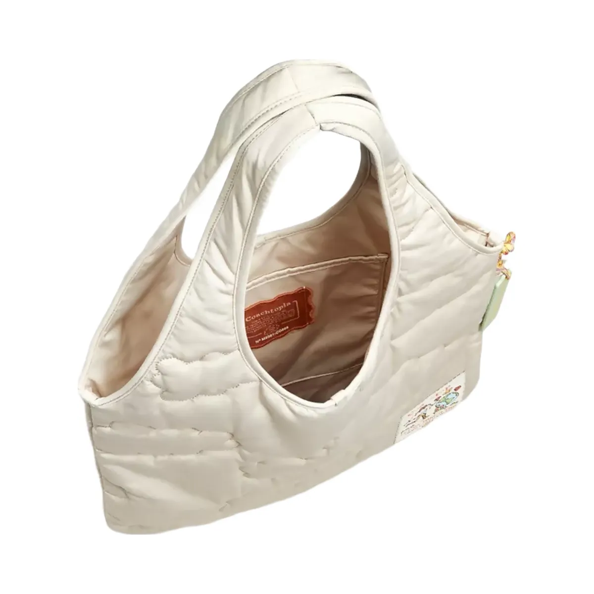 Coach Coachtopia Loop Flat Tote With Cloud Quilting in Cloud