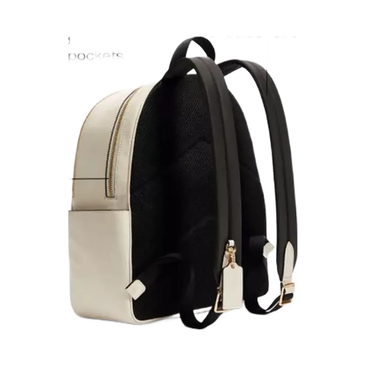 Coach Court Backpack in Gold Chalk