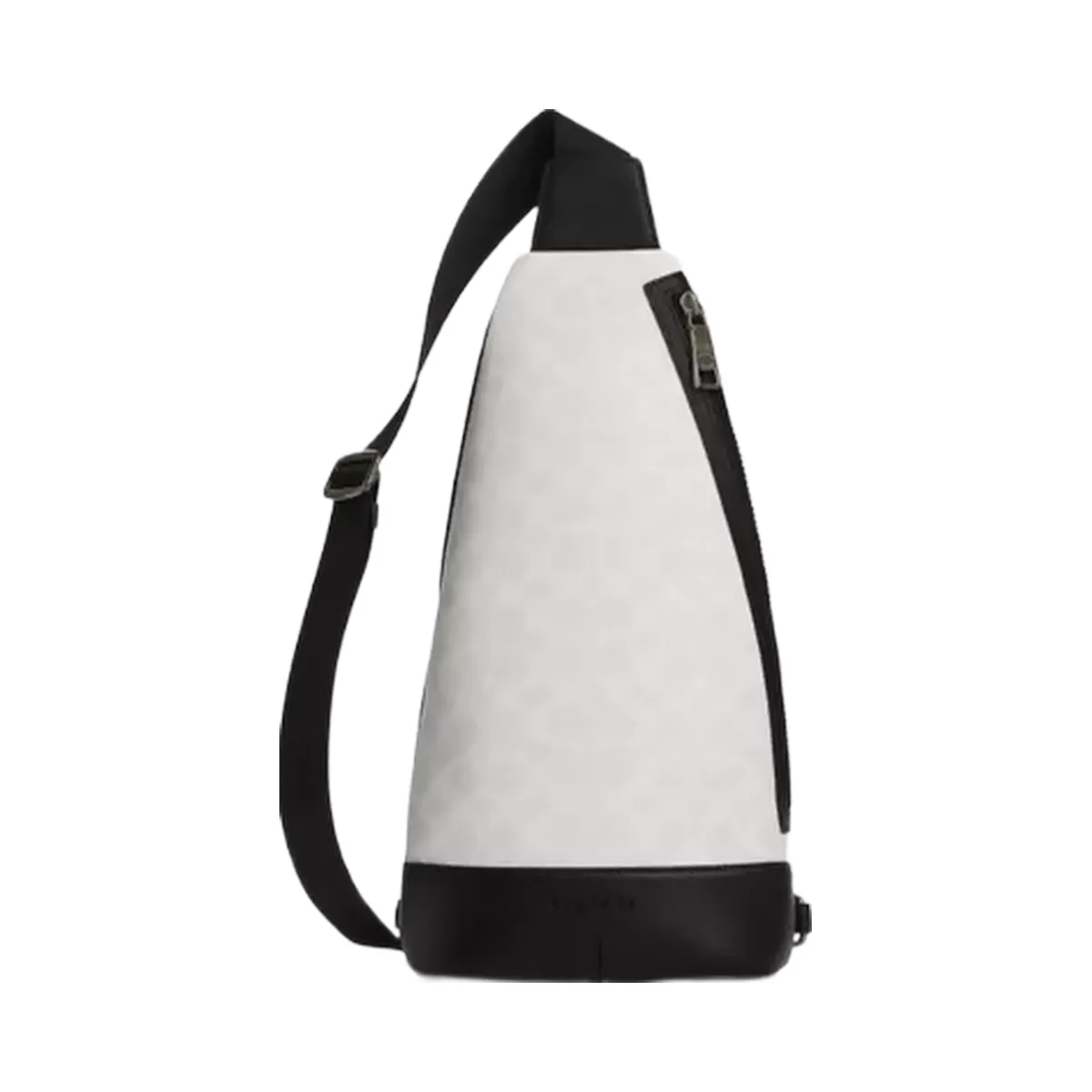 Coach Dominic Sling Pack In Signature Canvas in Gunmetal Chalk Black