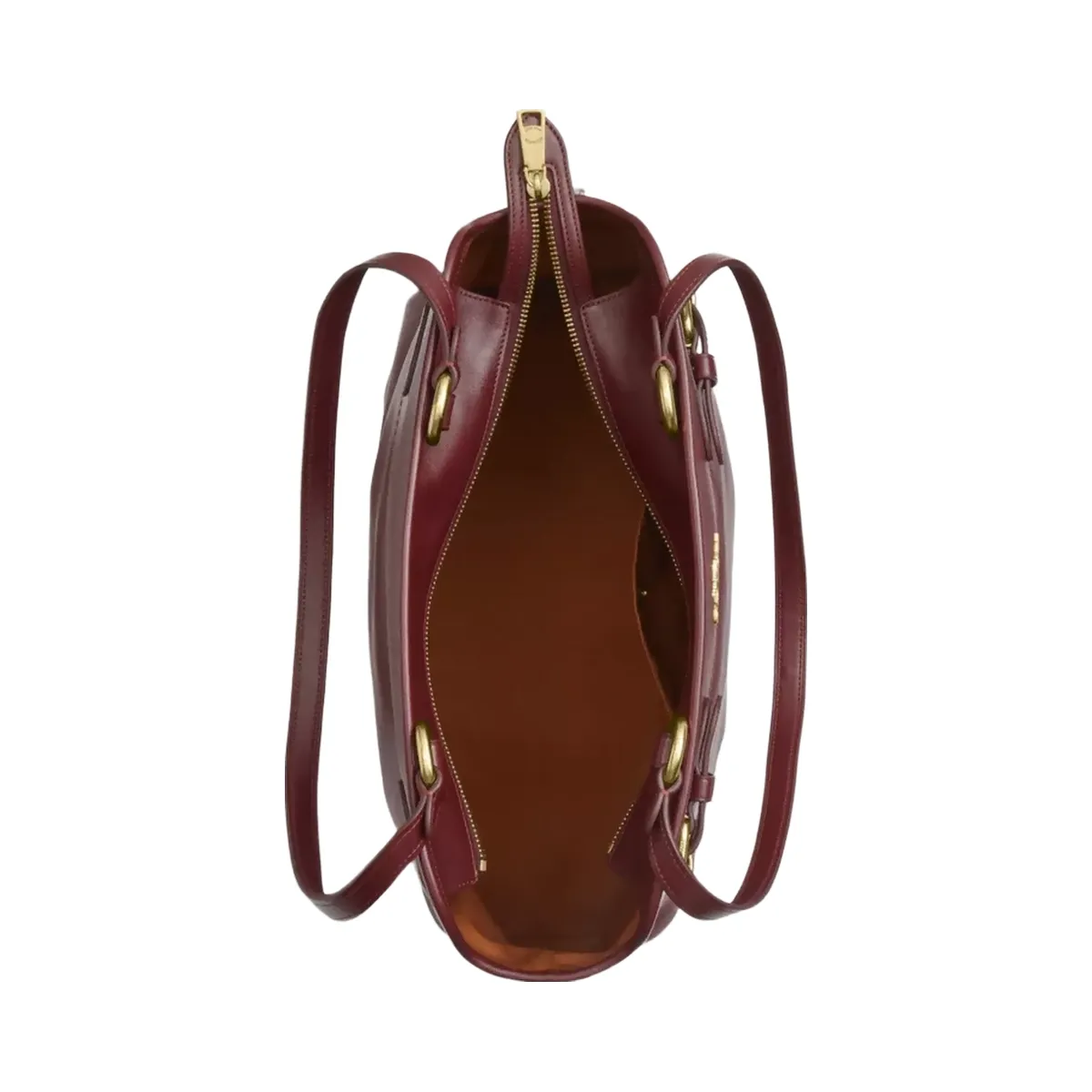 Coach Easton Tote Bag in Gold Dark Wine