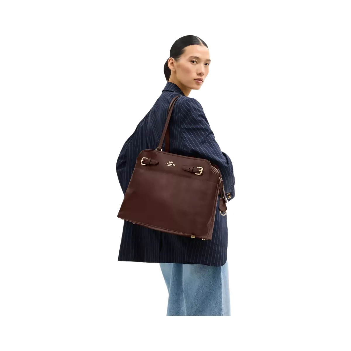 Coach Easton Tote Bag in Gold Maple
