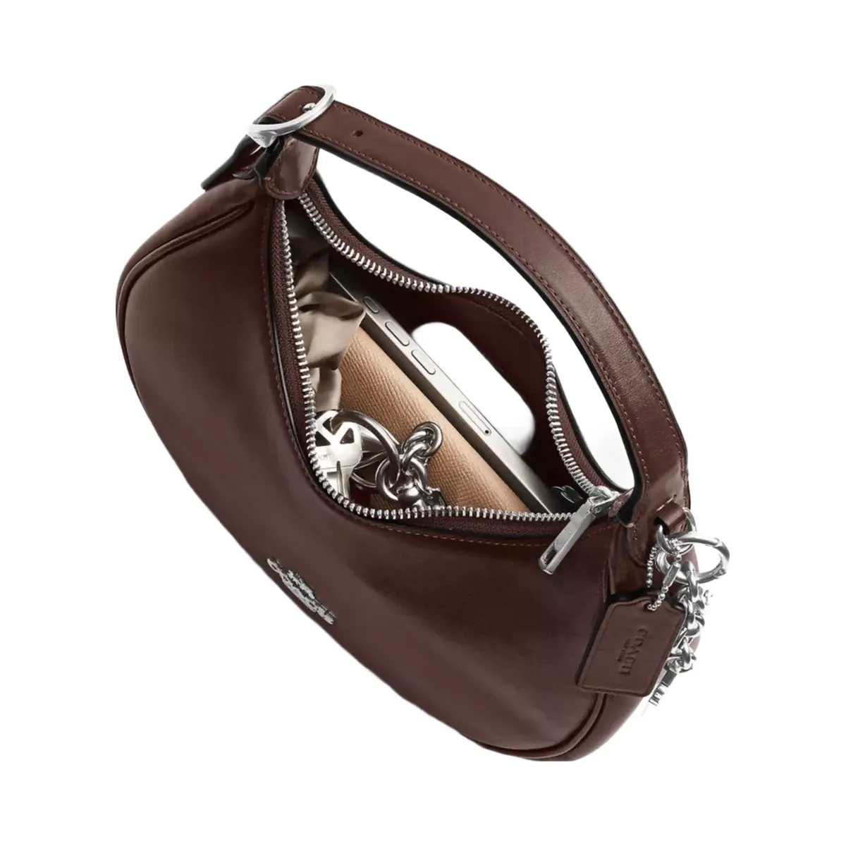 Coach Emily Shoulder Bag in Silver Maple