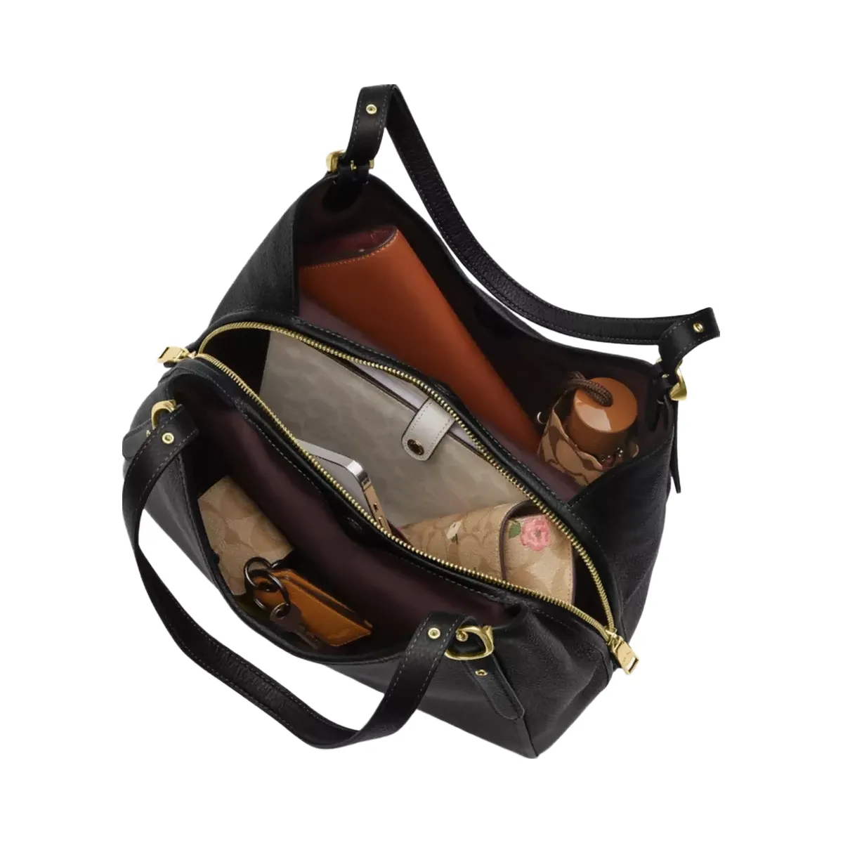 Coach Erin Shoulder Bag in Gold Black