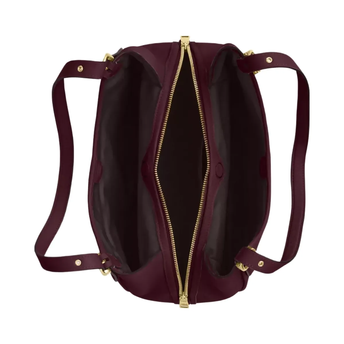 Coach Erin Shoulder Bag in Gold Dark Wine
