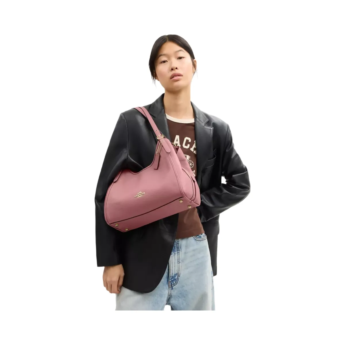 Coach Erin Shoulder Bag in Gold Peony