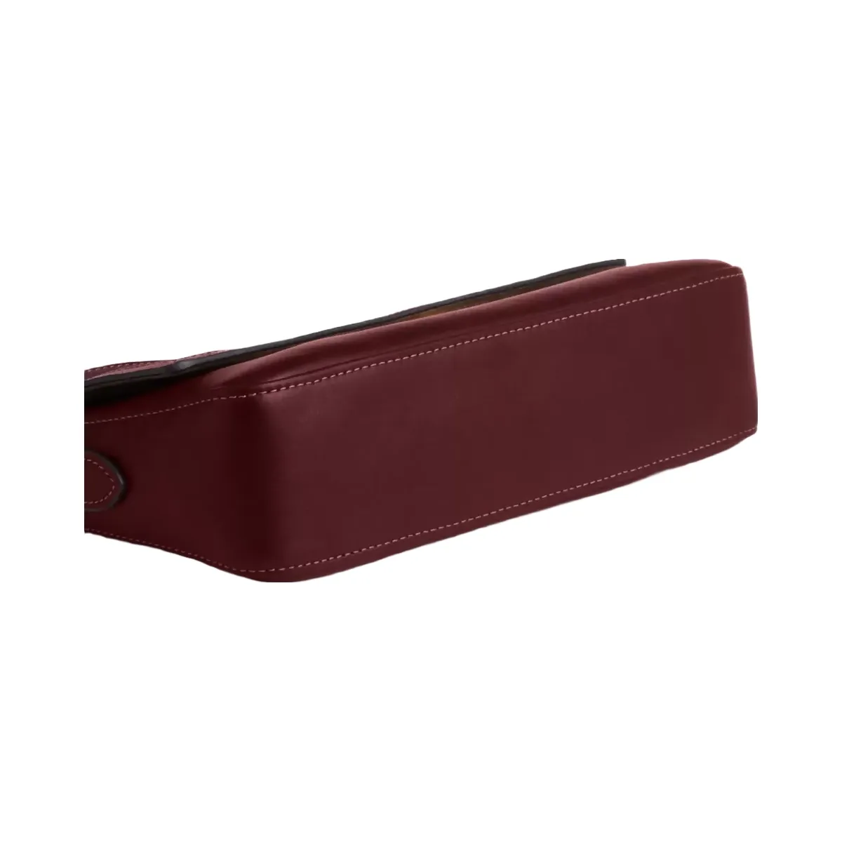 Coach Etta Small Flap Shoulder Bag in Gold Maroon