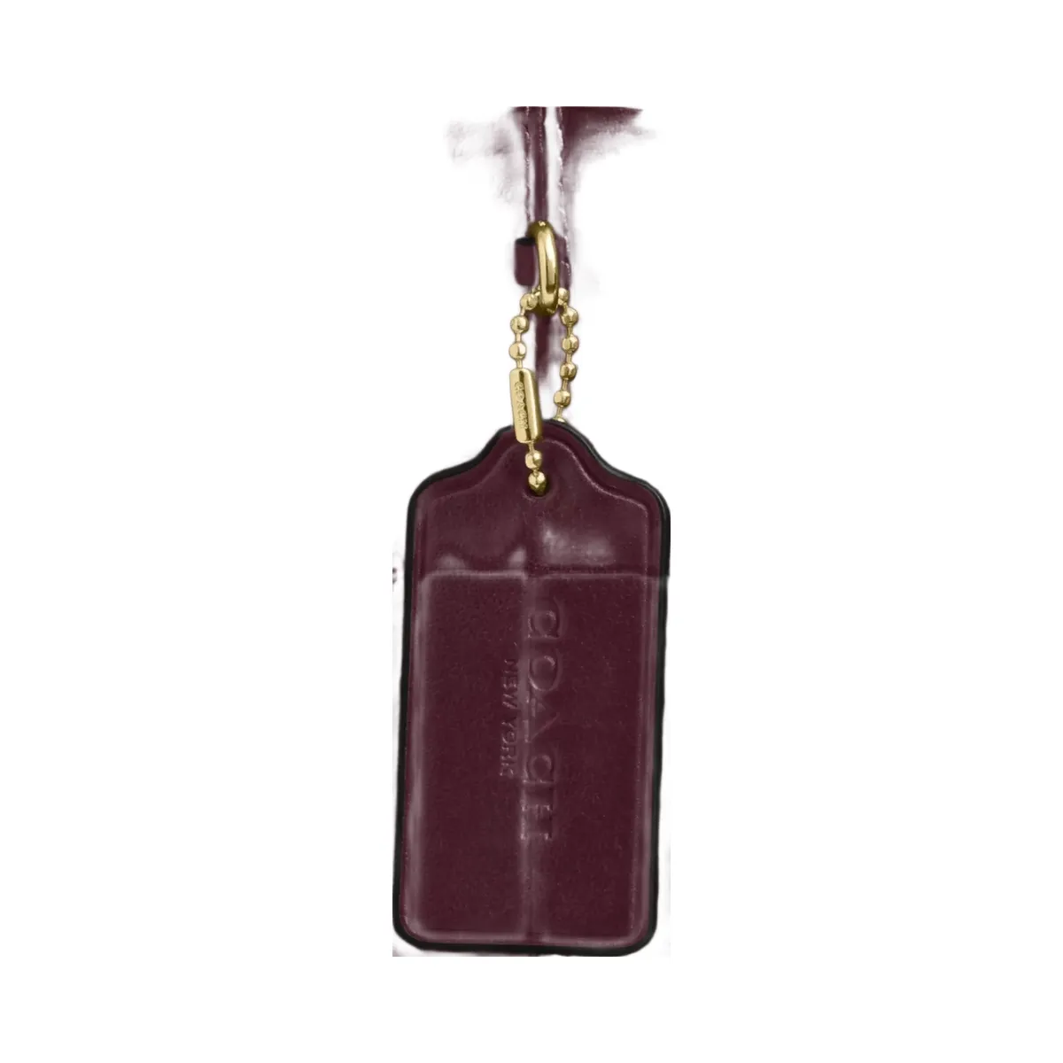 Coach Evelyn Shoulder Bag in Gold Dark Wine