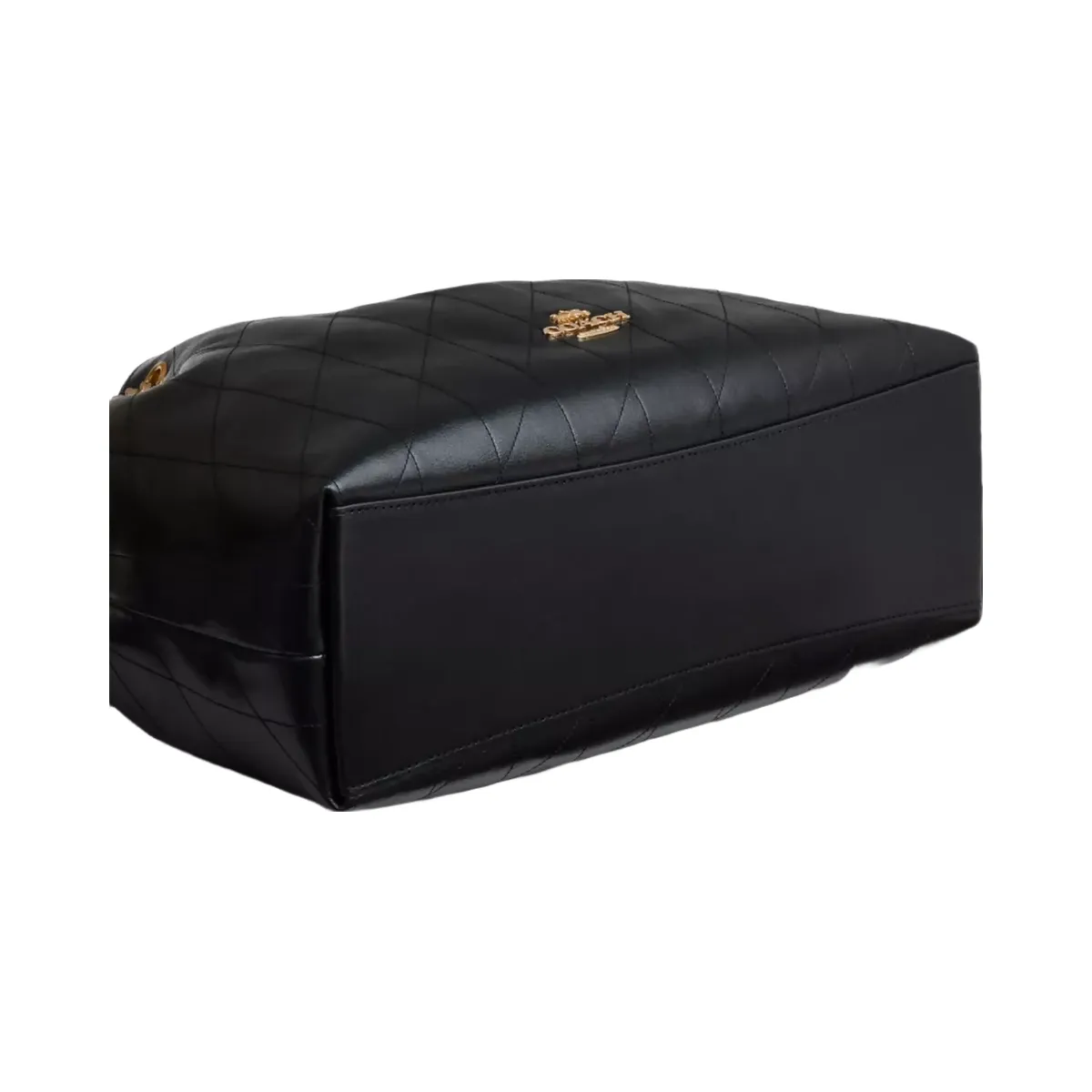 Coach Evelyn Shoulder Bag With Quilting in Gold Black