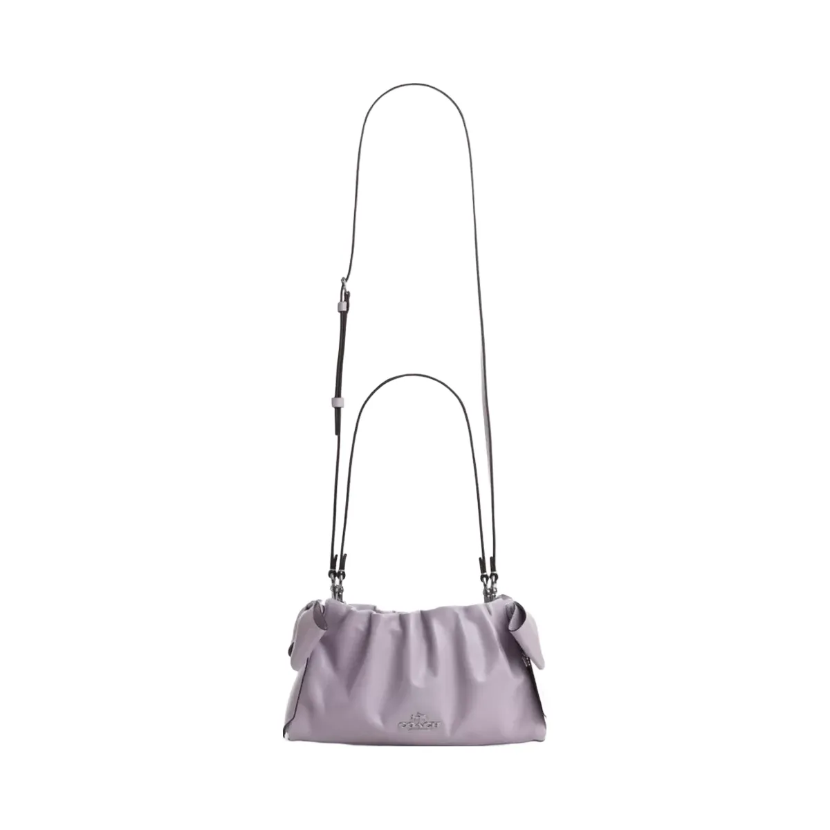 Coach Faye Shoulder Bag With Bows in Silver Light Amethyst