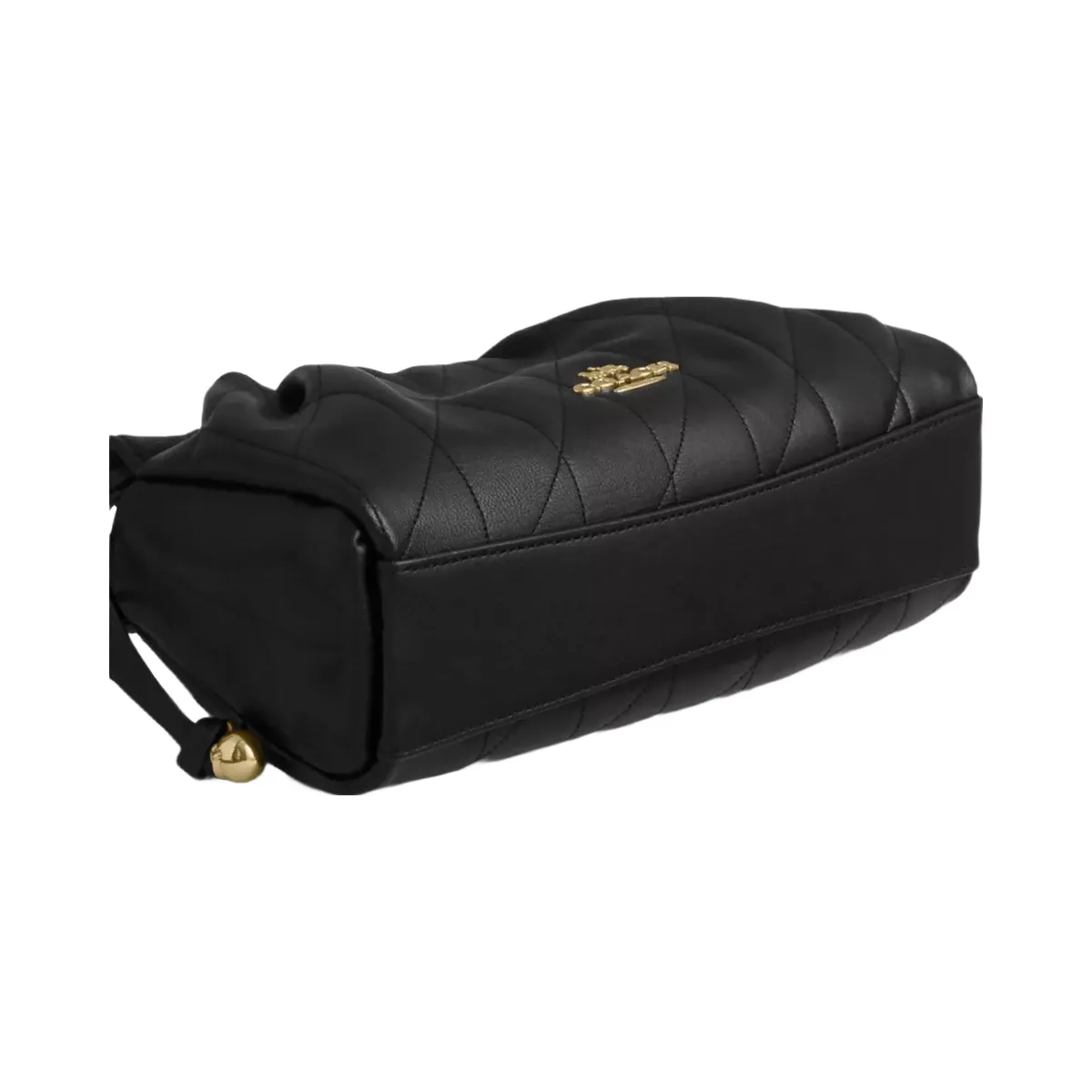 Coach Faye Shoulder Bag With Quilting in Gold Black