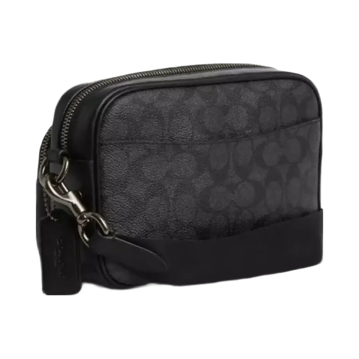 Coach Finlay Crossbody Bag In Signature Canvas in Gunmetal Charcoal Black