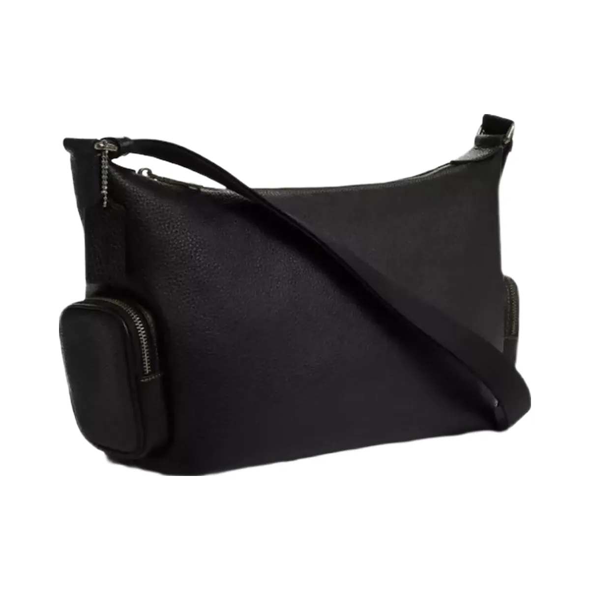 Coach Finn Crossbody Bag With Pockets in Gunmetal Black