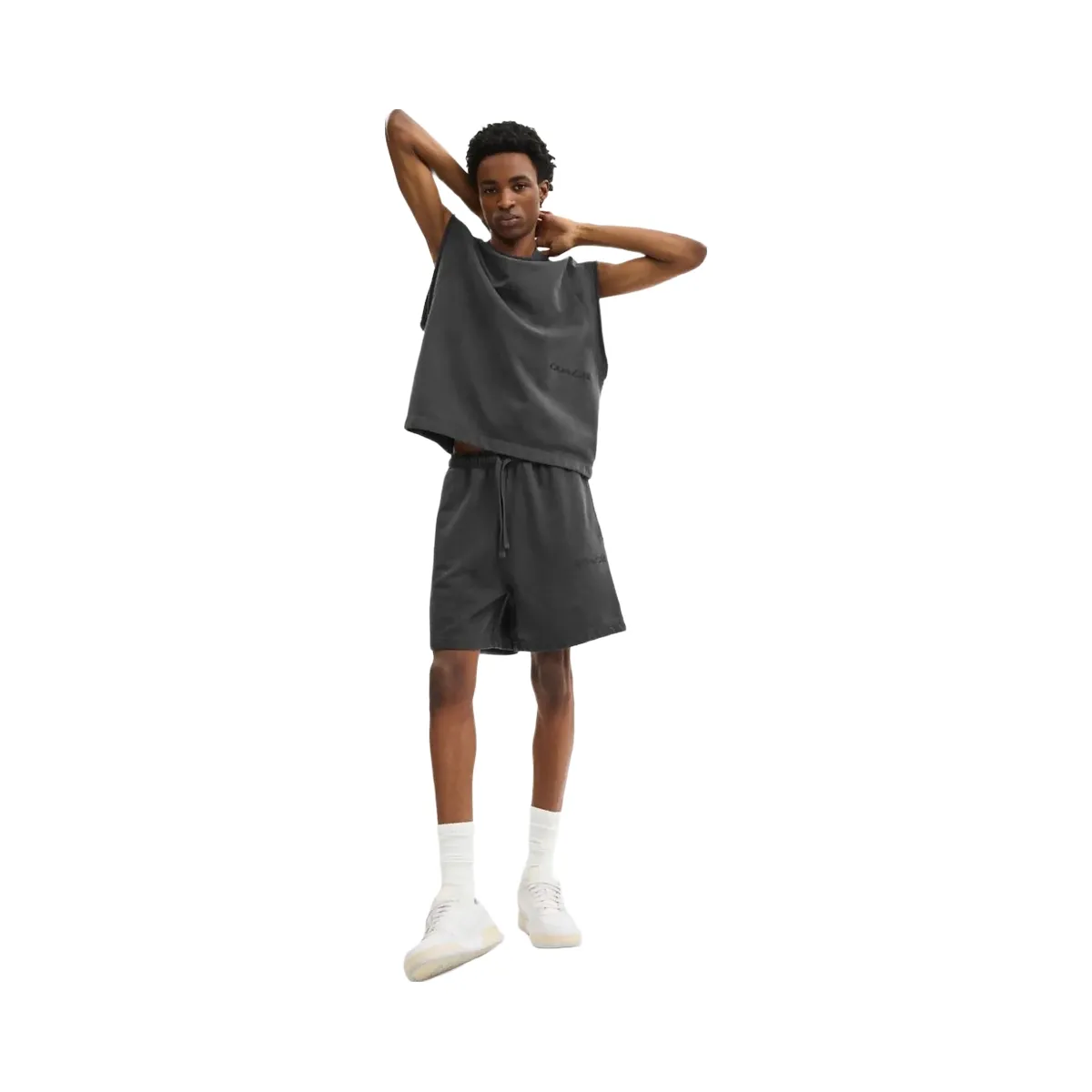 Coach Garment Dyed Pull On Shorts Black