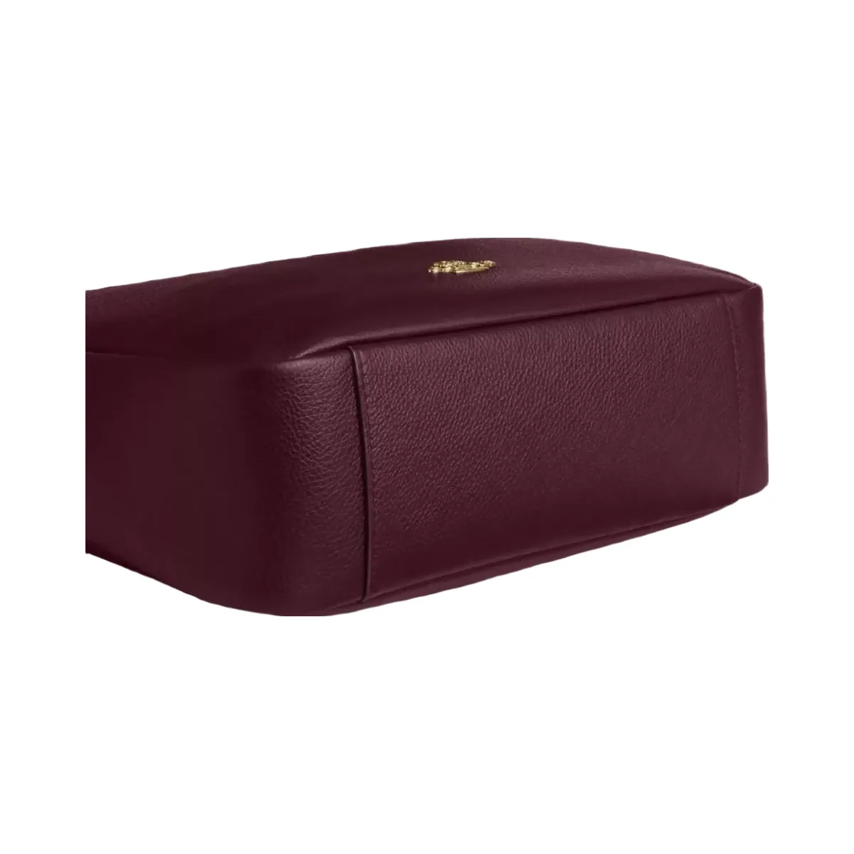 Coach Hadley Large Shoulder Bag in Gold Dark Wine