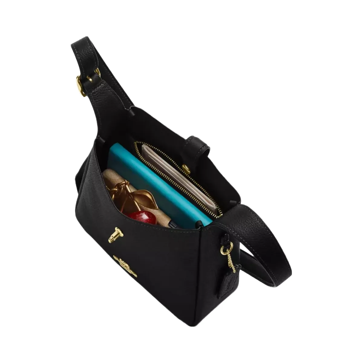 Coach Hadley Mini Crossbody Bag in Gold Chalk
