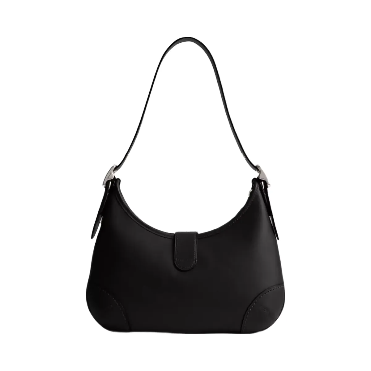 Coach Hamptons Hobo Bag in Silver Black