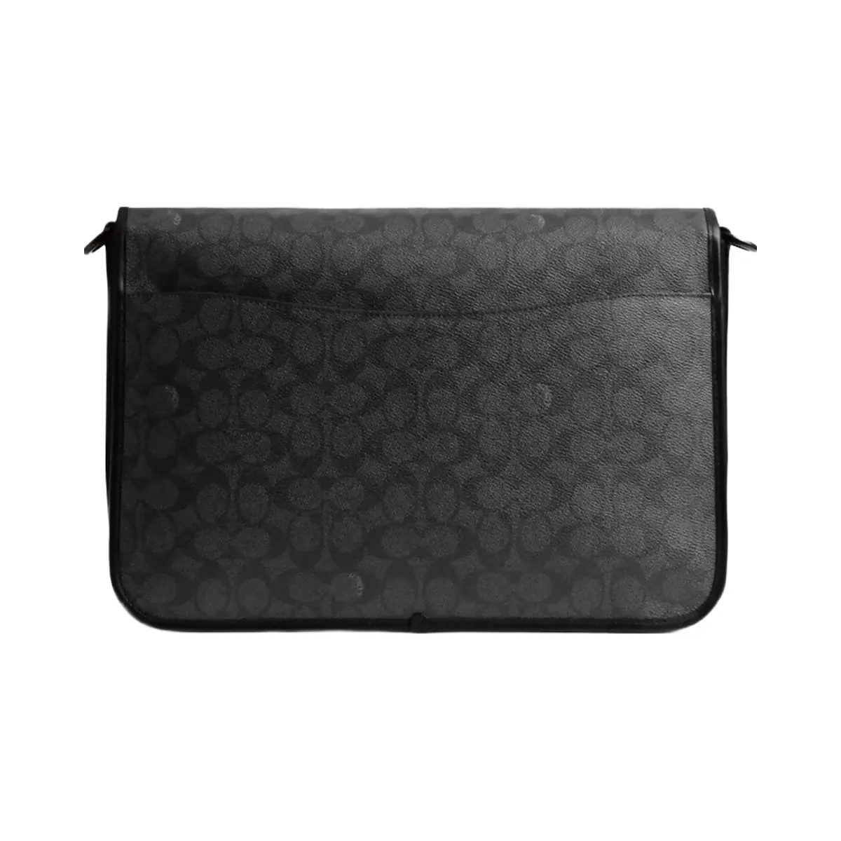 Coach Hitch Messenger Bag In Signature Canvas in Charcoal